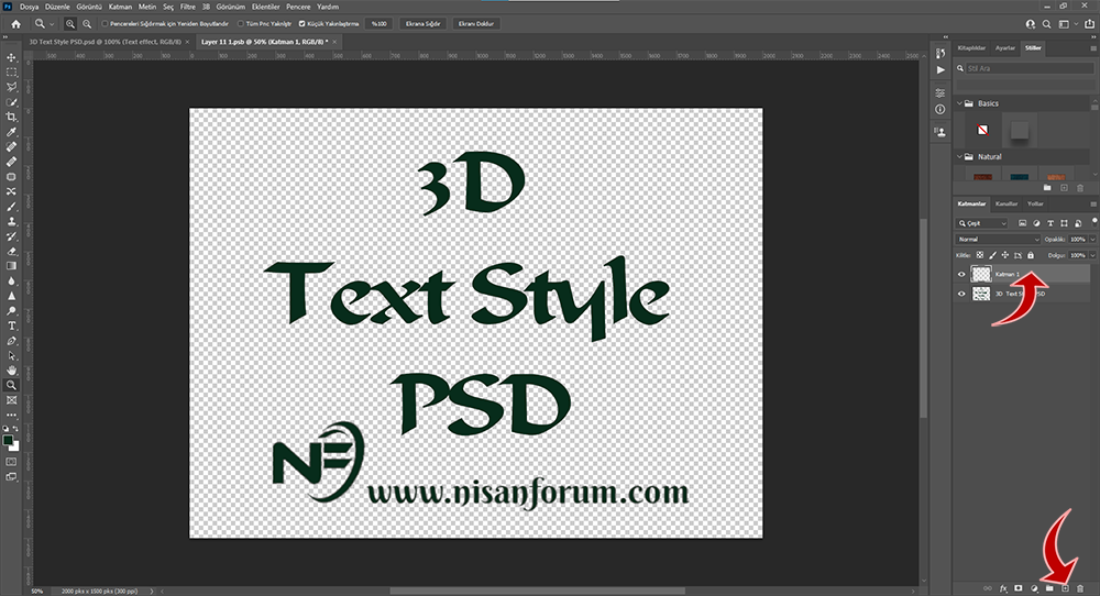 Hazır PSD ile 3D Yazı Nasıl Yazılır-3.png